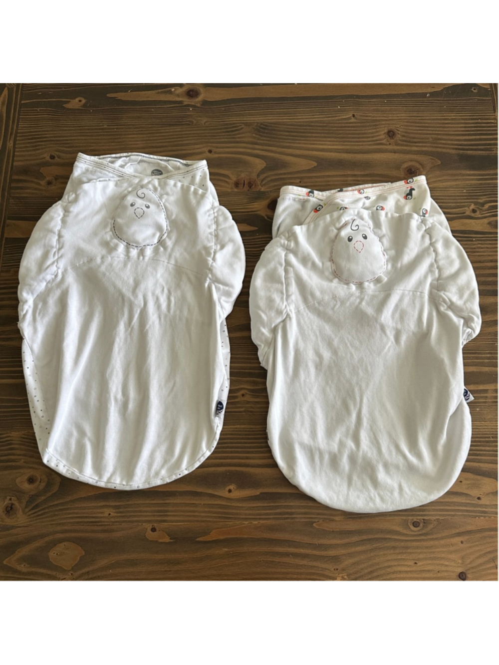 Nested Bean Sleep Sack Lot 0-6 Months Weighted Swaddle Stars Puffins